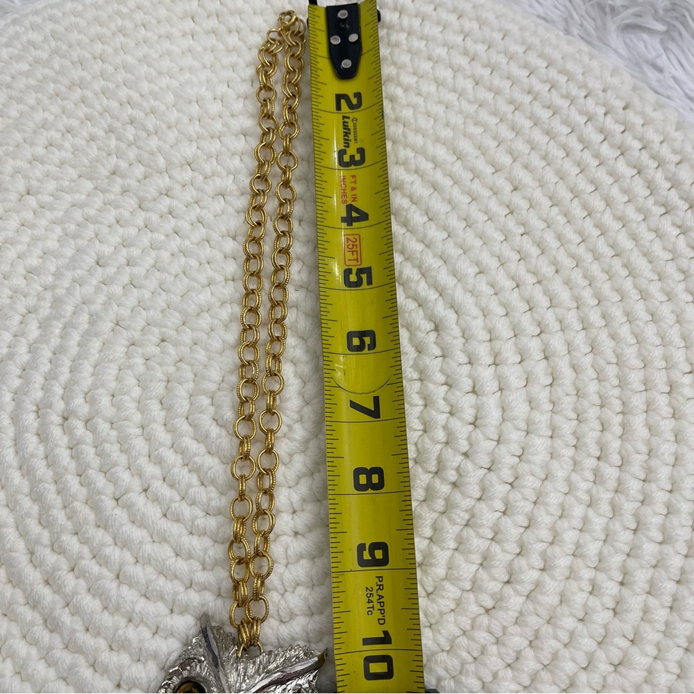 VINTAGE OWL NECKLACE, GREAT CONDITION, PREOWNED - Picture 2 of 3